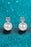 Moissanite Pearl Stud Earrings