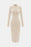 Zip Up Cutout Drawstring Detail Dress