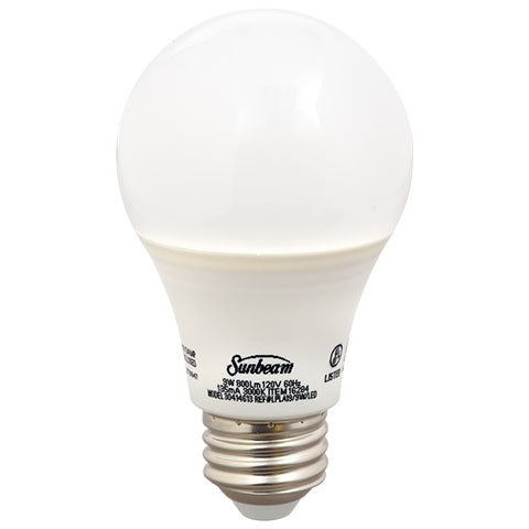Sunbeam Warm White 9-Watt Medium Base LED Light Bulbs