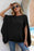 Waffle-Knit Cloak Sleeve Pocket Sweater