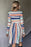 Striped Round Neck Long Sleeve Tee Dress