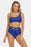 Tie-Waist Asymmetrical Neck Bikini Set