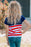 Girls Stars and Stripes Round Neck T-Shirt