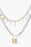Lock Pendant Double-Layered Necklace