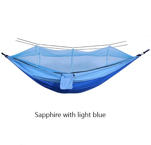 Bourette Spinning 210T Nylon Hammock Outdoor Anti-mosquito Hammock Outdoor Camping Goods Bed Bearing