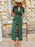 Polka Dot Belted Flounce Sleeve Jumpsuit with Pockets
