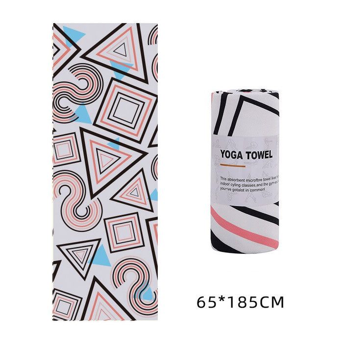 Yoga Towel 183*63cm Printed Yoga Mat Microfiber Non Slip Sweat Towel