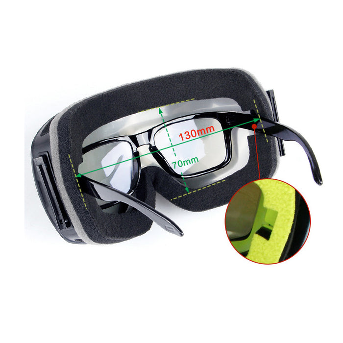 Ski Goggles Double Layers UV Anti-fog Big Ski Mask Glasses