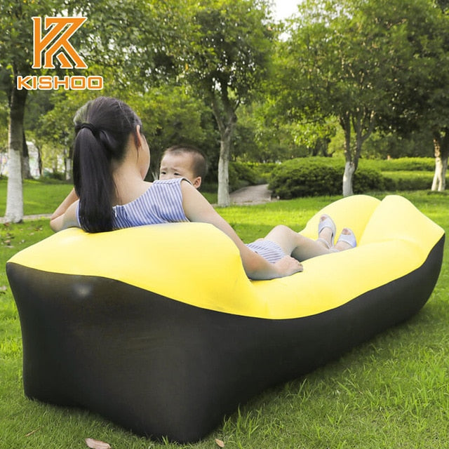 Trend Outdoor Products Fast Infaltable Air Sofa Bed Good Quality Sleeping Bag Inflatable Air Bag Lazy bag Beach Sofa Laybag