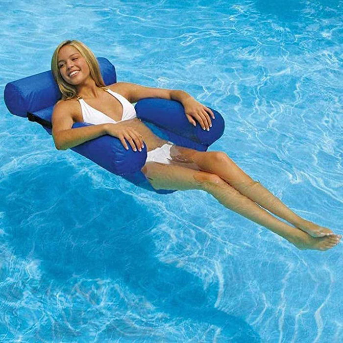 PVC Summer Inflatable Foldable Floating Row Swimming Pool Water Hammock