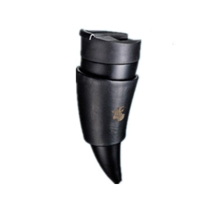 African creative 230ml Cup Goat Horn Coffee Mug Stainless Steel Liner Vacuum Insulation Cup