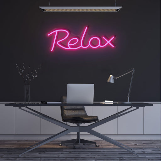 'Relax' Neon Sign