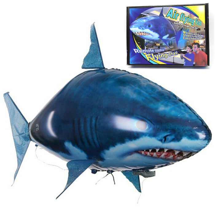 Remote Control Shark Toys Air Swimming RC Animal Radio Fly Balloons Clown Fish Animals Halloween Christmas Toy For Children Boys
