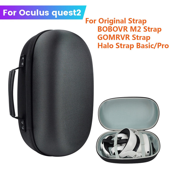 Oculus Box Outside Travel Carrying Case EVA Portable Storage Box For Meta Oculus Quest 2 ...