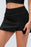Ribbed Slit Sports Skirt with Full Coverage Bottoms