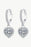 2 Carat Moissanite Heart-Shaped Drop Earrings