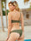 One-Shoulder Grommet Detail Bikini Set