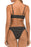 Adjustable Strap Scoop Neck Two-Piece Swimsuit