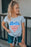 Girls Heart Graphic Tied T-Shirt