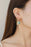 Crystal C-Hoop Drop Earrings