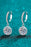 2 Carat Moissanite Round-Shaped Drop Earrings