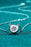 Moissanite Round Pendant Chain Necklace
