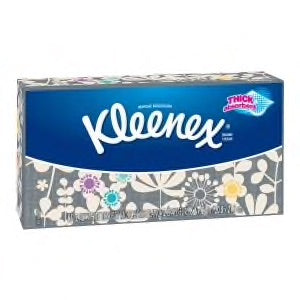 Kleenex Trusted Care Everyday Facial Tissues, Flat Box, 75 Tissues per Flat Box