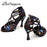 AfroFashion New Modern Floral Satin Ballroom Dance Shoes