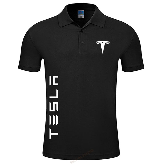 Men's Tesla Polo Short-Sleeved T-Shirts