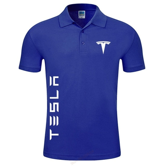 Men's Tesla Polo Short-Sleeved T-Shirts