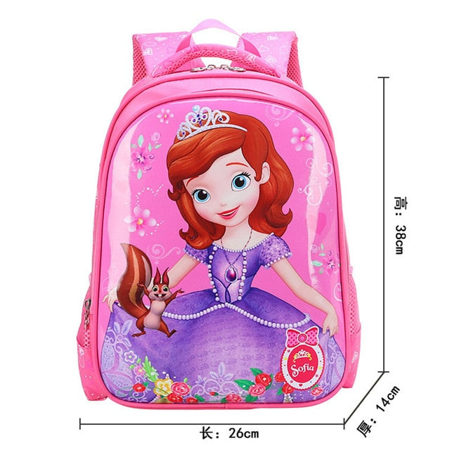 Disney frozen elsa anna Snow Queen Princess kids Backpacks