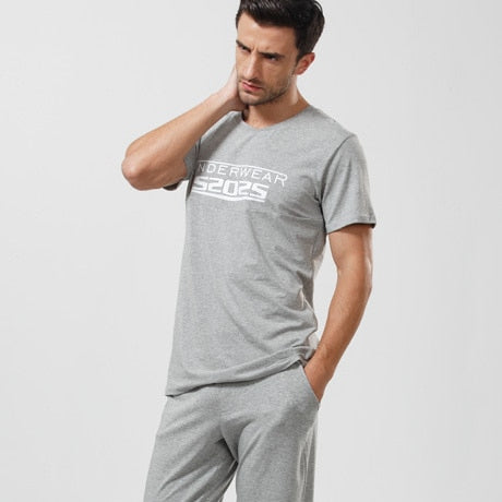 Men Sleepwear Comfortable Lounge Pyjama Set