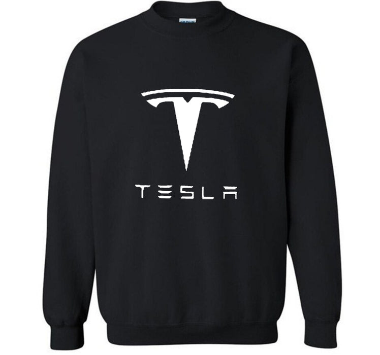 New Fashion Cotton Men Tesla O-Neck Sweatshirts