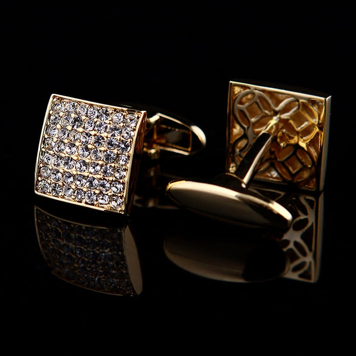 Men's Designer Brand Gold Luxury Cuffs Link