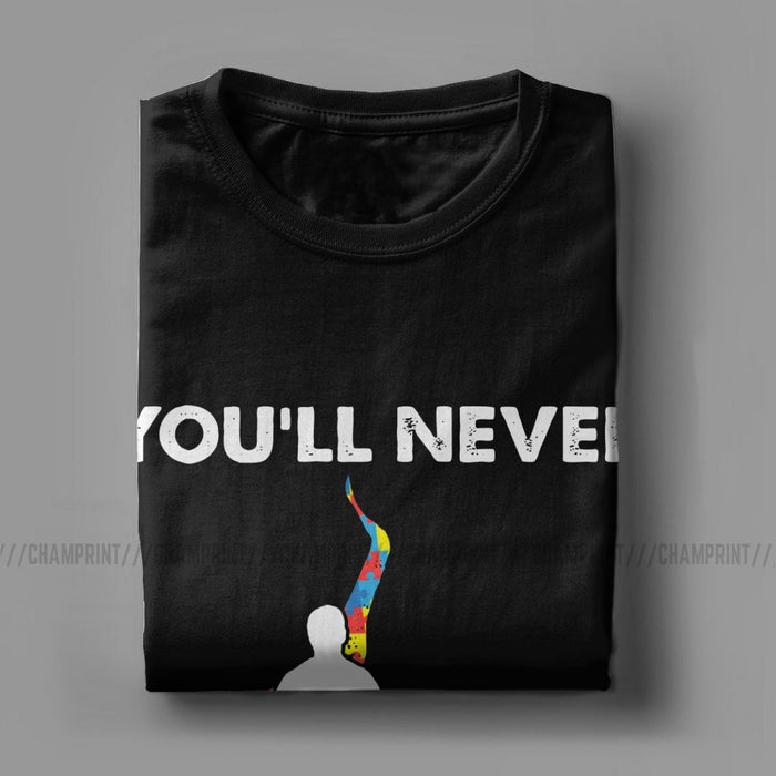 You'll Never Walk Alone Father Son Autism Awareness T Shirt