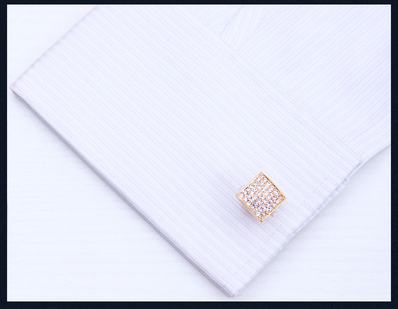 Men's Designer Brand Gold Luxury Cuffs Link