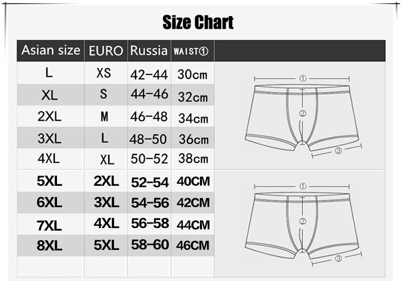 Men Underwear Solid Boxers 4pcs