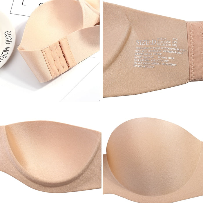 Invisible Bralette Women Push Up Strapless Bra