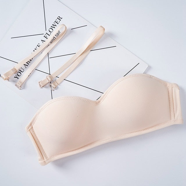 Invisible Bralette Women Push Up Strapless Bra