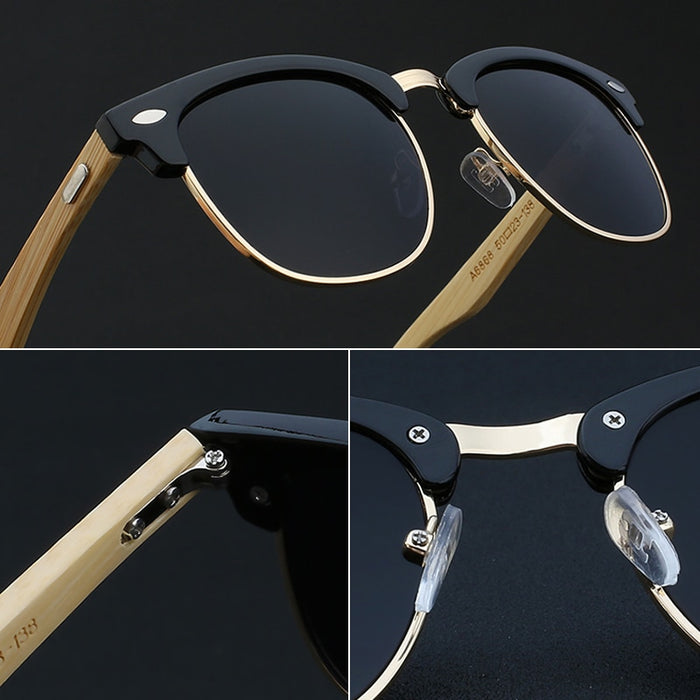 Men Wooden Polarized Sunglasses