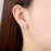 Crystal Stainless Steel Stud Earrings