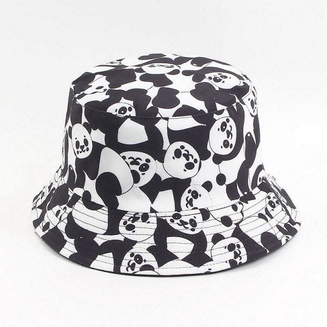 Panda Zebra Pattern Bucket Hats