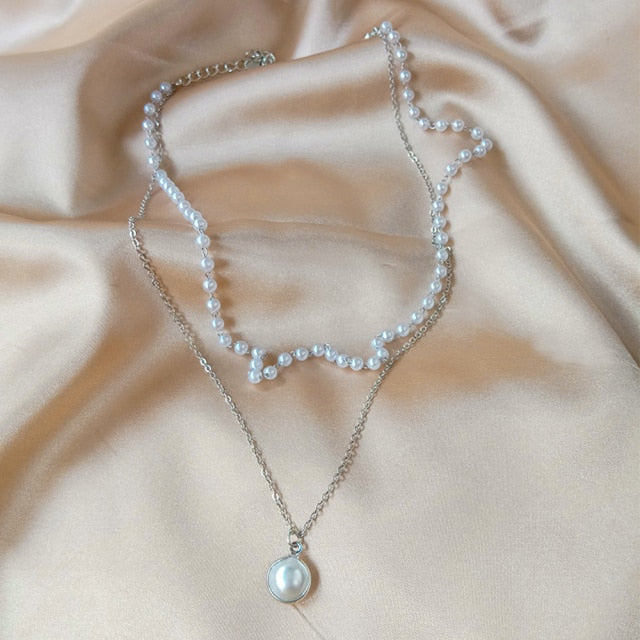 New Fashion Pearl Choker Necklace