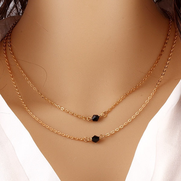 Vintage Multilayer Pendant Butterfly Necklace for Women