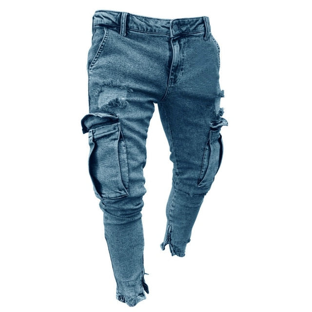 Styles Skinny Ripped Jeans Men Pants