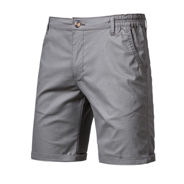 New Summer 100% Cotton Solid Shorts