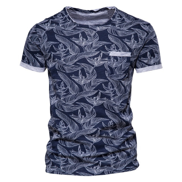 New Summer Leaf Printed T Shirts