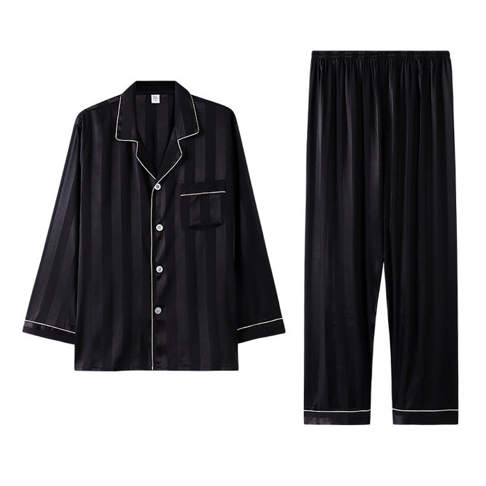 Mens Designer Silk Sleepwear Pajama Set
