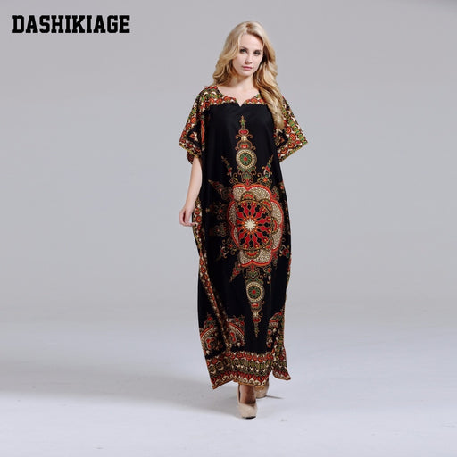 AfroFashion Women's African Dashiki elegant Ladies Dress