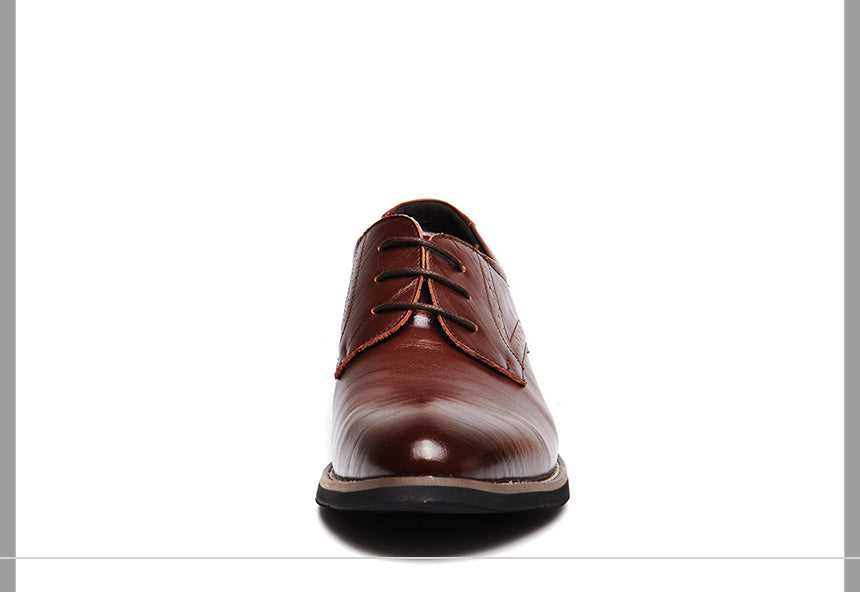 Genuine Leather Mens Dress Oxford Lace-Up Business Men Shoes